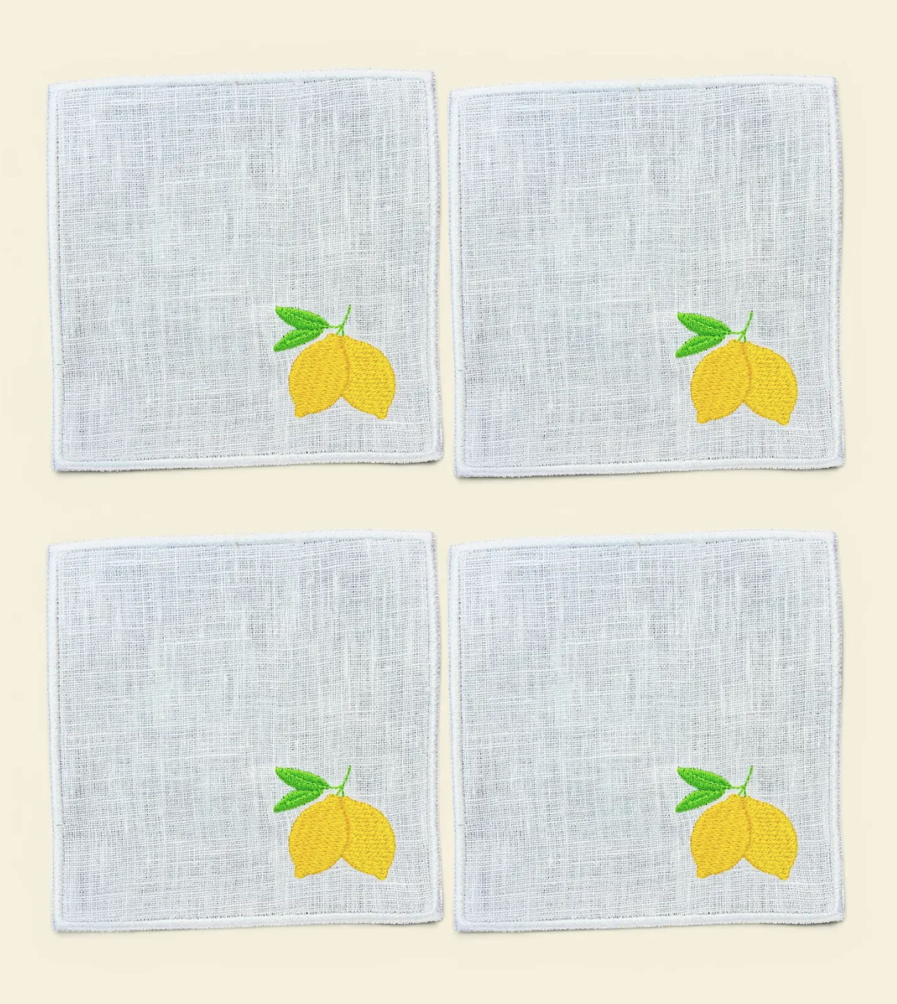 Summer Linen Cocktail Napkins