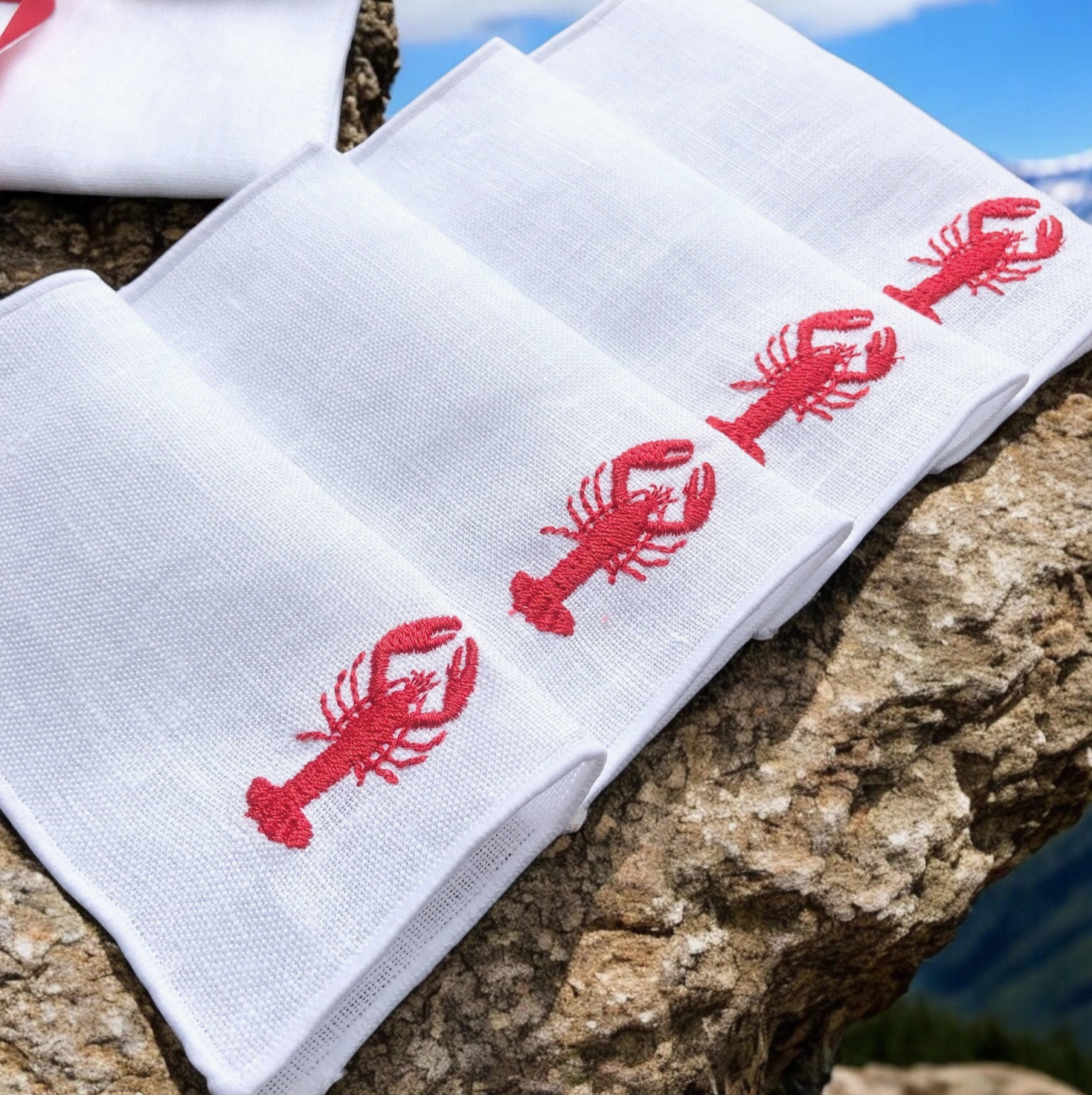 Summer Linen Cocktail Napkins